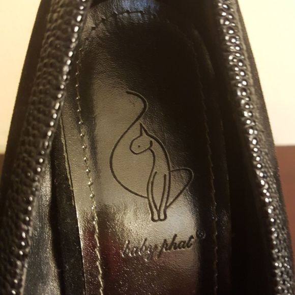 NWOT BABY PHAT BEAUTIFUL BLACK HEELS - Picture 2 of 6